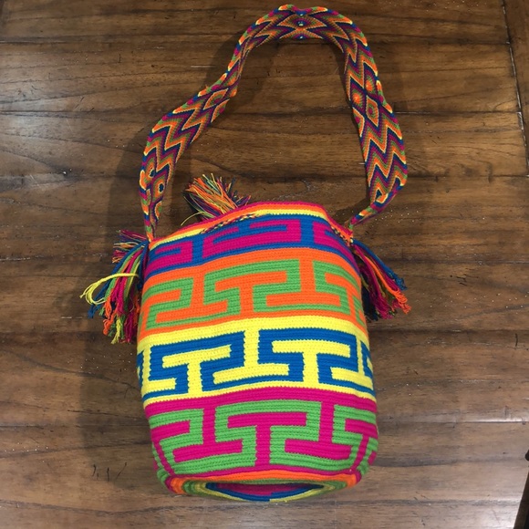 Mochila wayuu Colombian hobo - Picture 2 of 3